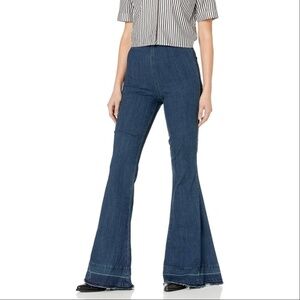 SMYM | Berkeley Bells Dark and Stormy Pull On Flare Stretch High Rise